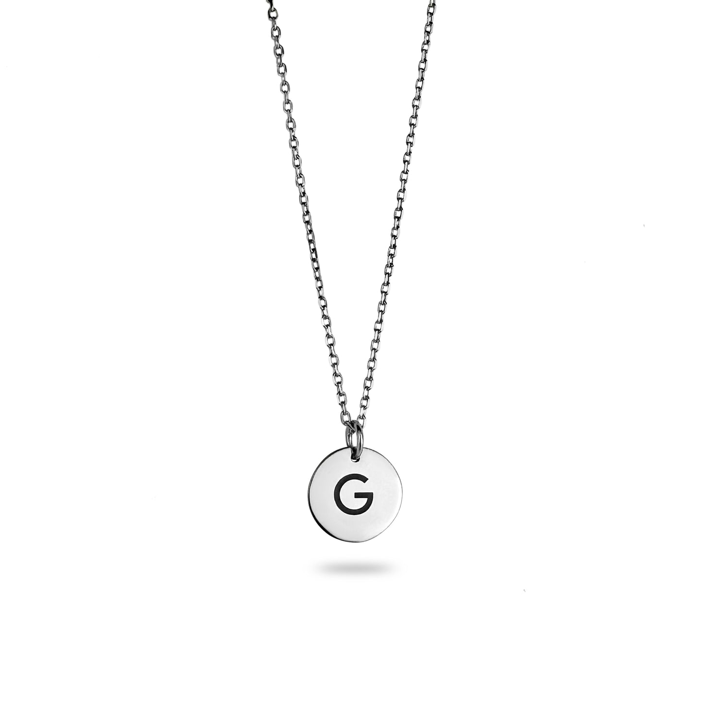 Coin Initial Necklace