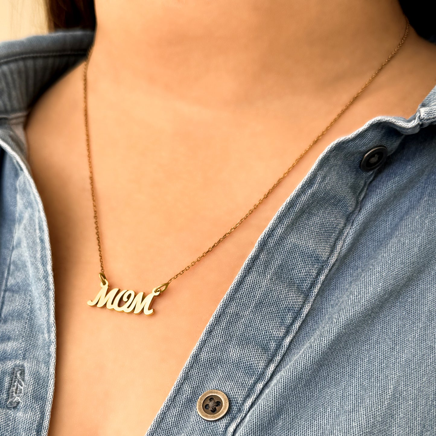 MOM Charm Necklace