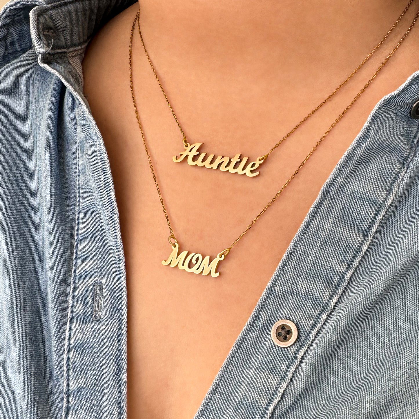 MOM Charm Necklace