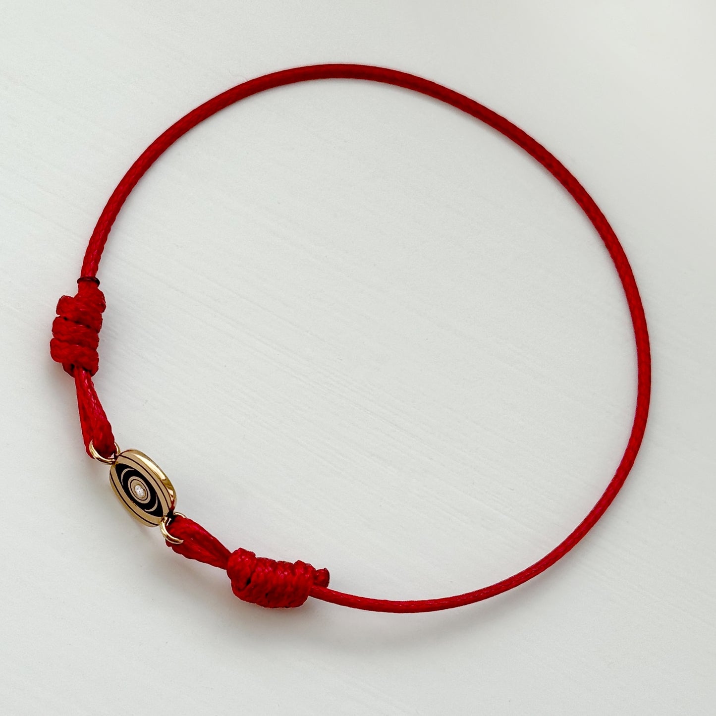 Evil Eye Birthstone Cord Bracelet