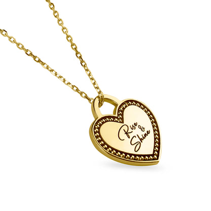 Milgrain Heart 'Rise & Shine' Pendant