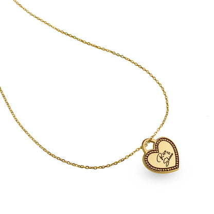 Milgrain Heart 'Rise & Shine' Pendant