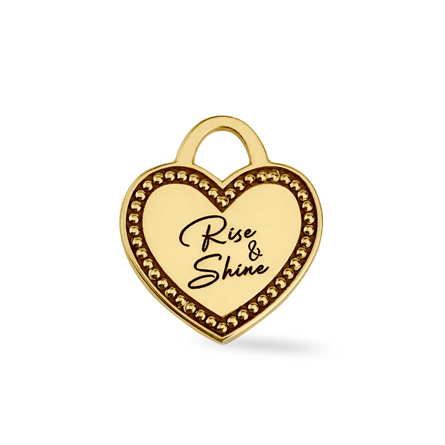 Milgrain Heart 'Rise & Shine' Pendant