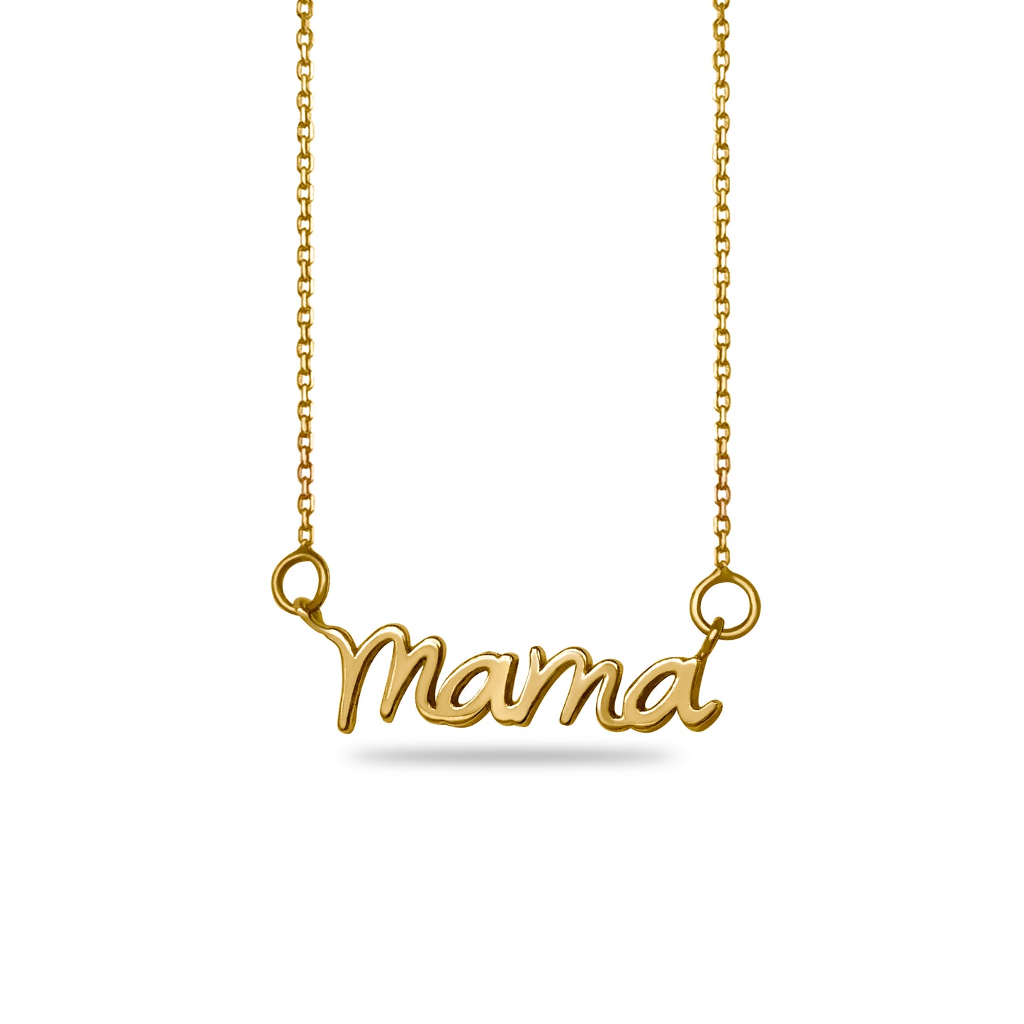 Mama Cursive Script Necklace