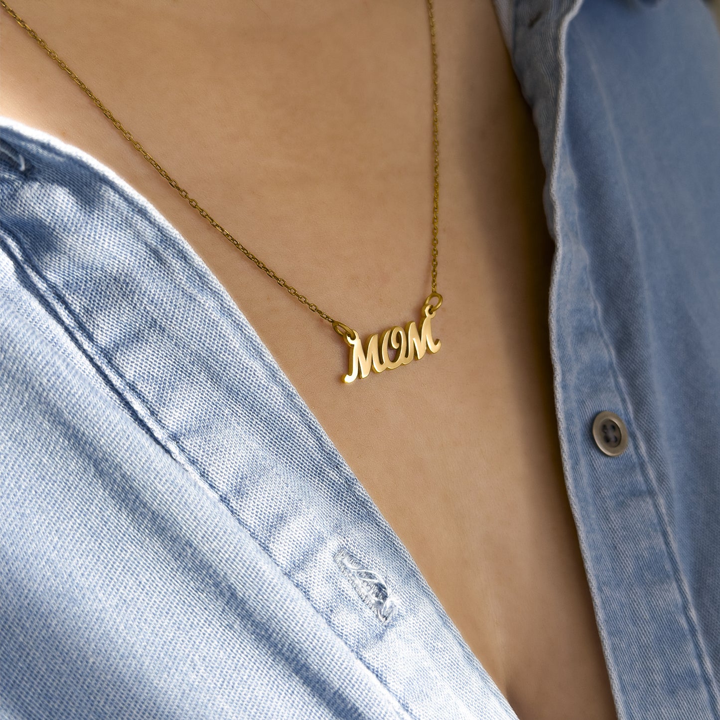 MOM Charm Necklace